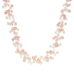 Valero Pearls Perlen-Kette aus Sterling Silber in silber mit Süßwasser-Zuchtperle Ketten 1 ct Damen