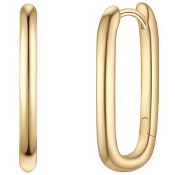 Glanzstücke München Creolen aus Sterling Silber in gelbgold Ohrringe 1 ct Damen