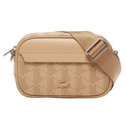 Lacoste Monogram Umhängetasche Handtaschen 1 ct Braun Herren