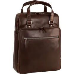 Leonhard Heyden Roma Rucksack Leder 42 cm Laptopfach Reisetaschen 1 ct Braun Herren