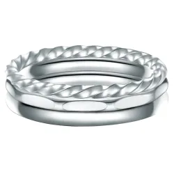 EASTSIDE Ring Edelstahl in Silber Ringe 1 ct Damen