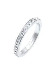 Elli Bandring 925 Silber vergoldet, mit Kristallen von Swarovski® Ringe 1 ct Damen