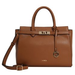 L.CREDI Konstanze Henkeltasche Handtaschen 1 ct Braun Damen