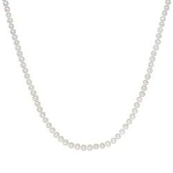 Valero Pearls Perlen-Kette aus Sterling Silber in silber mit Süßwasser-Zuchtperle Ketten 1 ct Damen