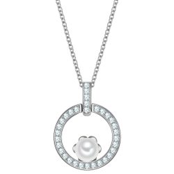Rafaela Donata Halskette aus Sterling Silber in silber mit Zirkonia Muschelkernperle Ketten 1 ct Damen