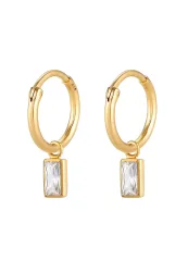 Elli - Ohrringe Creolen Zirkonia Kristalle, One Size, Gold