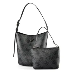 Guess Meridian II Schultertasche Handtaschen 1 ct Grau Damen