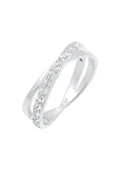 Elli Edel 925 Silber, mit Kristallen von Swarovski® Ringe 1 ct Damen