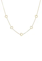 Elli - Halskette Herz Liebe Love, 42cm, Gold