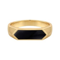 Glanzstücke München Ring aus Sterling Silber in gelbgold Ringe 1 ct Damen