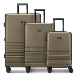 camel active Hanoi 4 Rollen Kofferset 3-teilig mit Dehnfalte Koffer & Trolleys 1 ct Grün Herren