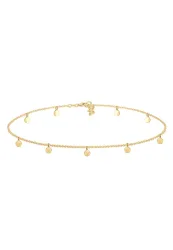 Elli - Halskette Choker Plättchen, 36cm, Gold