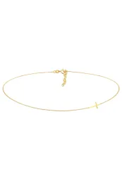 Elli Choker Kreuz Religion 925 Sterling Silber Ketten 1 ct Damen