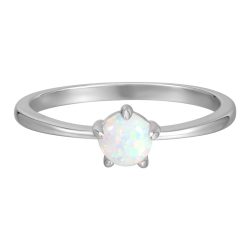Rafaela Donata Ring aus Sterling Silber in Silber mit Opal (synth.) Ringe 1 ct Damen