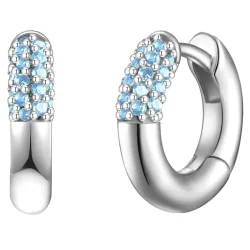 Glanzstücke München Creolen Sterling Silber Spinell in Silber Ohrringe 1 ct Damen