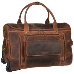 Greenburry Vintage 2 Rollen Reisetasche Leder 32 cm Reisetaschen 1 ct Braun