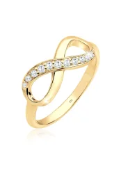 Elli Infinity Zirkonia Eye Catcher 925 Sterling Silber Ringe 1 ct Damen