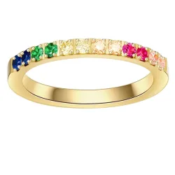 EASTSIDE Ring Edelstahl Zirkonia in Gelbgold Ringe 1 ct Damen