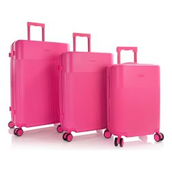 Heys HiLite 4 Rollen Kofferset 3-teilig mit Dehnfalte Reisetaschen 1 ct Pink Herren