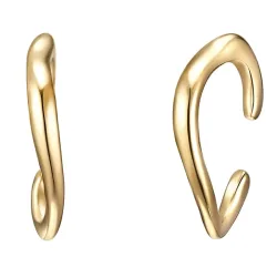 Glanzstücke München Ohrklemme Sterling Silber in Gelbgold Ohrringe 1 ct Damen