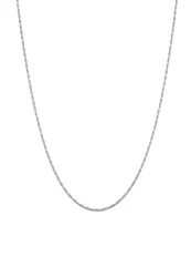 Kuzzoi - Halskette  Kordelkette Gedreht Twisted 925 Silber, 55 CM