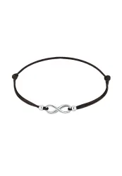 Elli Infinity Trend Symbol Elastisch 925 Silber Armbänder & Armreife 1 ct Damen