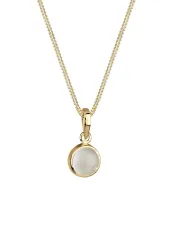 Elli Mondstein Anhänger 925er Silber Ketten 1 ct Damen