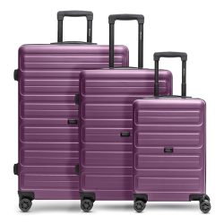 Redolz Essentials 08 3-SET 4 Rollen Kofferset 3-teilig Reisetaschen 1 ct Blau Herren