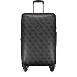 Guess Berta 4 Rollen Trolley 77 cm mit Dehnfalte Reisetaschen 1 ct Schwarz