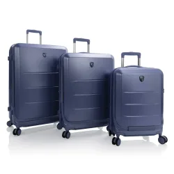 Heys EZ Fashion 4 Rollen Kofferset 3-teilig mit Dehnfalte Reisetaschen 1 ct Schwarz Herren