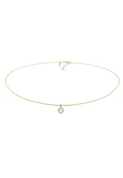 Elli PREMIUM Choker Basic Stein Kristall 925 Silber Ketten 1 ct Damen