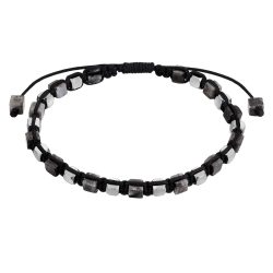 True Rebels Armband aus Edelstahl in silber mit Labradorit Armbänder & Armreife 1 ct Herren