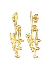 Elli - Ohrringe Love, One Size, Gold