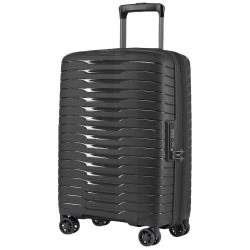 Stratic Novium 4 Rollen Trolley M 65 cm mit Dehnfalte Koffer & Trolleys 1 ct Schwarz
