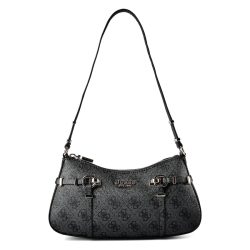 Guess Leona Schultertasche Handtaschen 1 ct Schwarz Damen