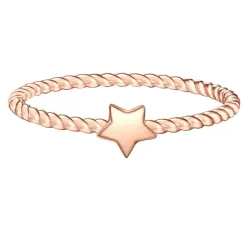 Glanzstücke München Ring Stern Sterling Silber in Roségold Ringe 1 ct Damen