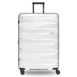 bergpfeil Travel 4-Rollen Trolley L 75 cm mit Dehnfalte Reisetaschen 1 ct Weiss Herren