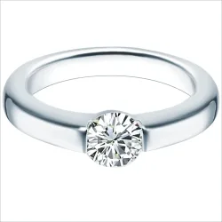 Trilani Ring aus Sterling Silber in silber mit Zirkonia Ringe 1 ct Damen