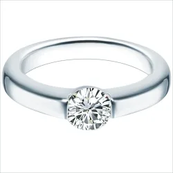 Trilani Ring aus Sterling Silber in silber mit Zirkonia Ringe 1 ct Damen