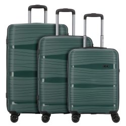 d & n Travel Line 4300 4 Rollen Kofferset 3-teilig Reisetaschen 1 ct Grün Herren
