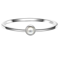 Glanzstücke München Ring aus Sterling Silber in silber mit Perlmutt Ringe 1 ct Damen