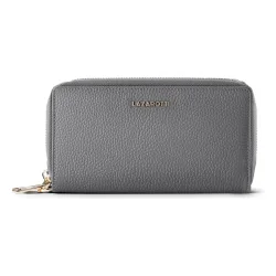 Lazarotti Bologna Leather Damengeldbörse Portemonnaies 1 ct Grau