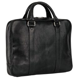 Leonhard Heyden Bergamo Aktentasche Leder 38 cm Laptopfach Laptoptaschen 1 ct Schwarz Herren