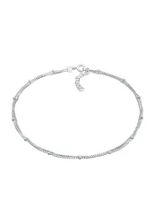 Elli - Fußschmuck Kugel Gliederkette Layer Look 925 Silber, 22cm