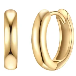 Rafaela Donata Creolen Sterling Silber in Gelbgold Ohrringe 1 ct Damen