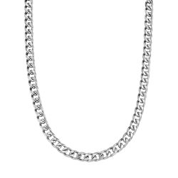 True Rebels Halskette aus Edelstahl in silber Ketten 1 ct Herren