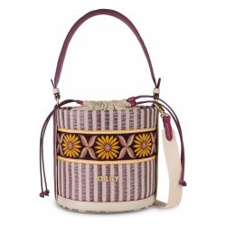 Oilily Metallic Stripe Beuteltasche Handtaschen 1 ct Braun Damen