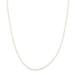 Glanzstücke München Perlen-Kette aus Sterling Silber in gelbgold mit Süßwasser-Zuchtperle Ketten 1 ct Damen