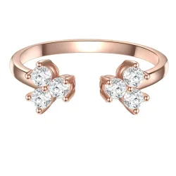 Glanzstücke München Ring Sterling Silber Zirkonia in Roségold Ringe 1 ct Damen