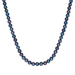 Valero Pearls Perlen-Kette Sterling Silber Süßwasser-Zuchtperle in Silber Ketten 1 ct Damen